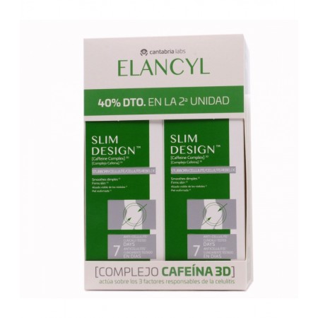 ELANCYL PACK DUPLO SLIM DESIGN DIA 2X200 ML (40% DTO EN LA 2ª UD) -BAJA-