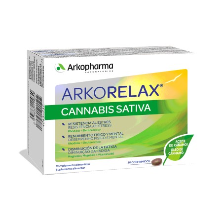 ARKORELAX ESTRES CONTROL CANNABIS SATIVA 30 COMPRIMIDOS -BAJA-