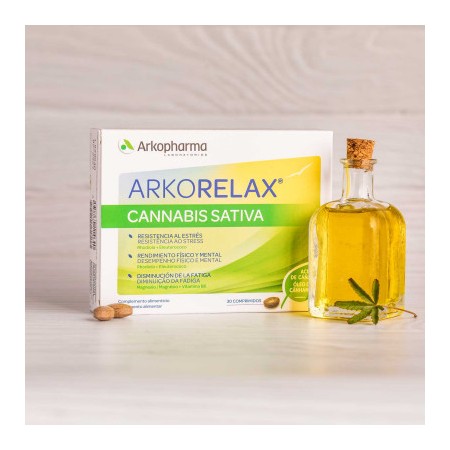 ARKORELAX ESTRES CONTROL CANNABIS SATIVA 30 COMPRIMIDOS -BAJA-