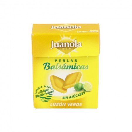 Juanola Perlas balsámicas sabor a limón verde 25 g