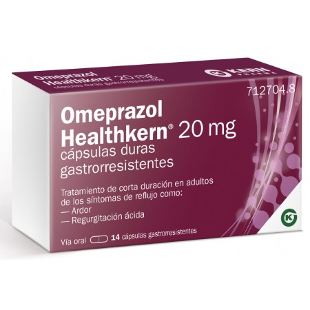 OMEPRAZOL HEALTHKERN 20 MG 14 CAPSULAS GASTRORRESISTENTES (BLISTER)