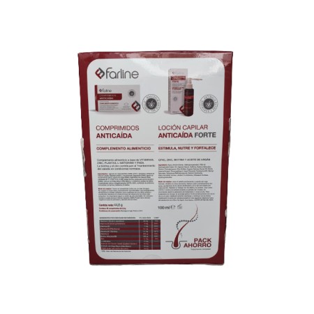 FARLINE PACK ANTICAIDA 8 SEMANAS CHAMPU 500 ML + 56 COMPRIMIDOS