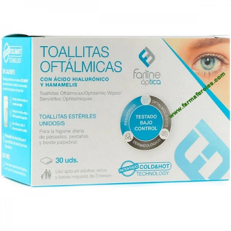 FARLINE 30 TOALLITAS OFTALMICAS DUAL (COLD/HOT)