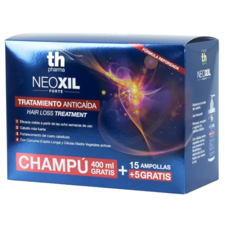 TH PHARMA NEOXIL TRATAMIENTO ANTICAIDA UNISEX PACK CHAMPU 400 ML + 20 AMPOLLAS X 10 ML
