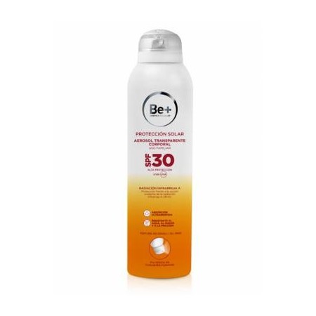 Be+ aerosol transparente corporal SPF 30 200 ml