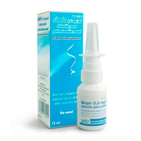 INTERFRIN 0,5 MG/ML SOLUCION PARA PULVERIZACION NASAL 1 FRASCO 15 ML