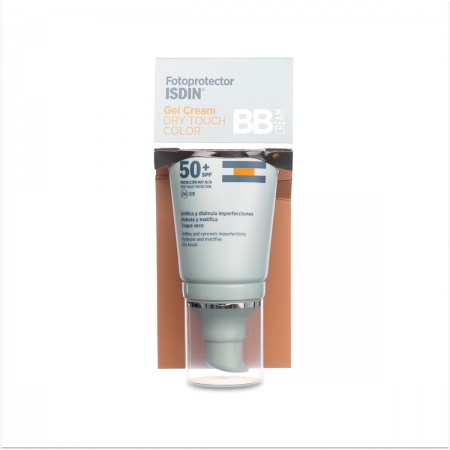 ISDIN SPF-50+ DRY TOUCH BB CREAM GEL CREMA COLOR 50 ML -BAJA-