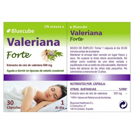 BLUECUBE VALERIANA FORTE 30 CAPSULAS