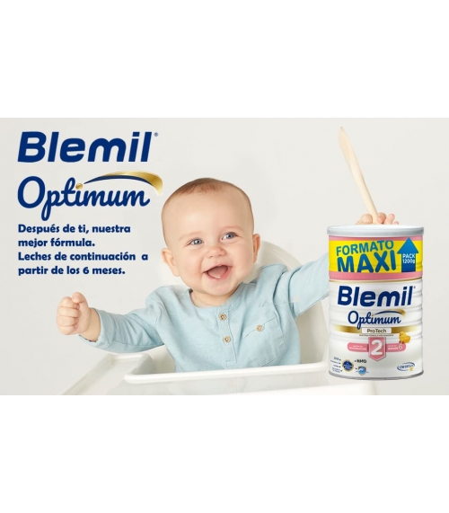 Blemil optimum 2 sin lactosa Ropa, artículos y muebles de bebé de segunda  mano