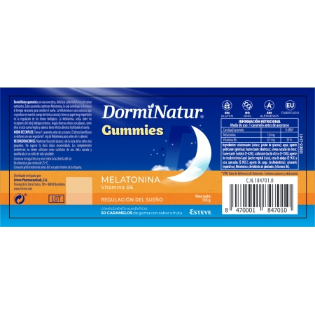 DORMINATUR GUMMIES 60 CARAMELOS DE GOMA