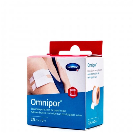 OMNIPOR ESPARADRAPO DE PAPEL HIPOALERGICO 5 M X 2,5 CM