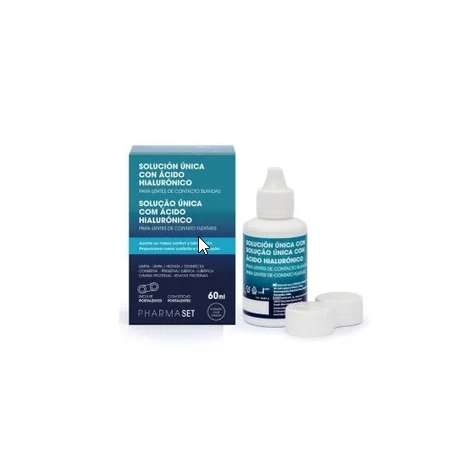 PHARMASET SOLUCION UNICA LENTES DE CONTACTO BLANDAS FORMATO VIAJE 60 ML + PORTALENTES