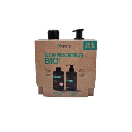 FARLINE PACK BIO CHAMPU CEBOLLA Y GEL 300 ML CON DISPENSADOR