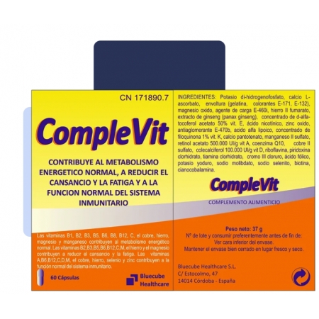 COMPLEVIT DUPLO MULTIVITAMÍNICO CON COENZIMA Q10 2 X 60 COMPRIMIDOS