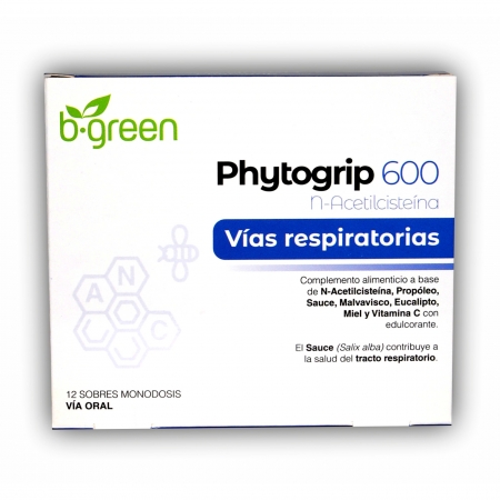 B. GREEN PHYTOGRIP 600 N-ACETILCISTEINA 12 SOBRES
