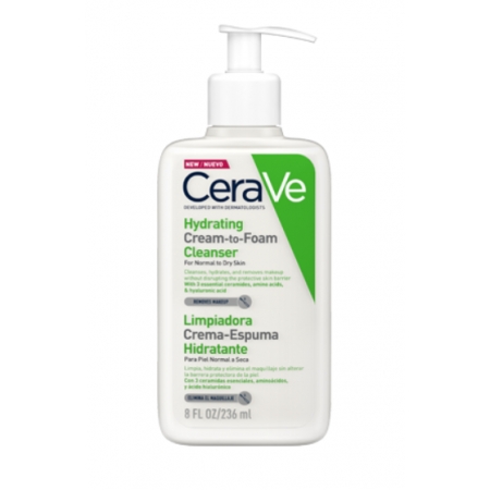 CERAVE GEL LIMPIADOR CREAM TO FOAM 236 ML