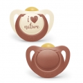 NUK FOR NATURE 2 CHUPETES DE LATEX 6-18 MESES -BAJA-