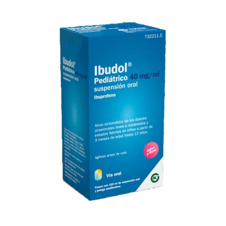 IBUDOL PEDIATRICO 40 MG/ML SUSPENSION ORAL 1 FRASCO 150 ML + JERINGA ORAL