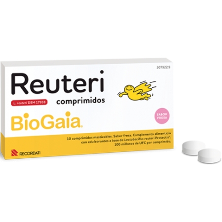 REUTERI 10 COMPRIMIDOS SABOR FRESA