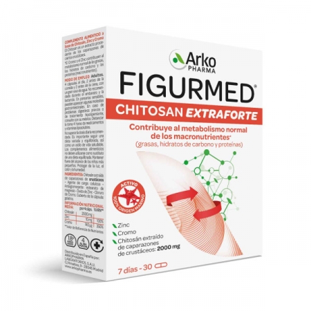 FIGURMED CHITOSAN EXTRA FORTE 2000 MG 30 CAPSULAS