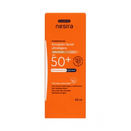 ACOFARMA NESIRA EMULSION FACIAL ULTRAFLUIDA SPF50+ CON COLOR 50 ML