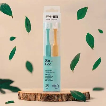 PHB TIME TO CARE CEPILLO DENTAL ADULTO ECO SUAVE DUPLO 2 UNIDADES
