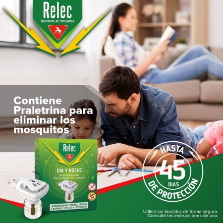 RELEC DIA Y NOCHE ANTIMOSQUITOS DISPOSITIVO ELECTRICO + RECAMBIO LIQUIDO 35 ML