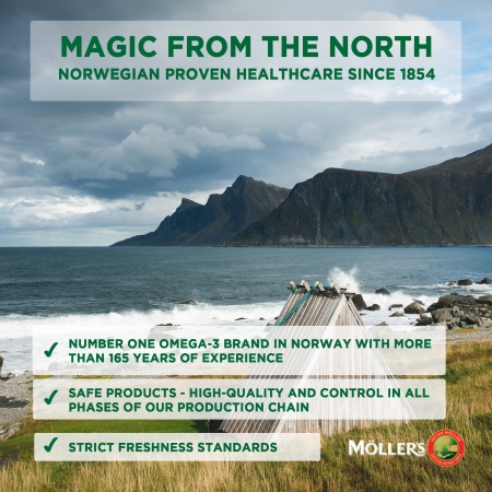 MOLLER'S OMEGA 3 Y VITAMINAS A, D Y E 112 CAPSULAS