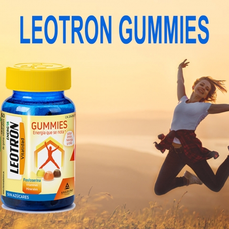 LEOTRON 60 GUMMIES MASTICABLES SABOR SURTIDO LIMON NARANJA Y COLA