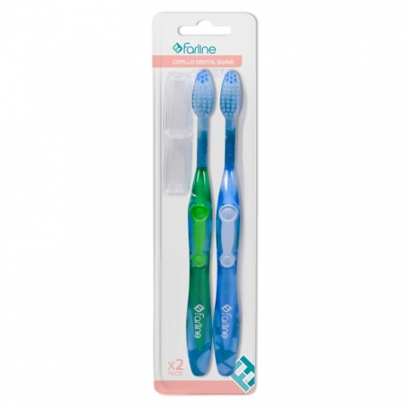 FARLINE CEPILLO DENTAL SUAVE PACK 2 UNIDADES