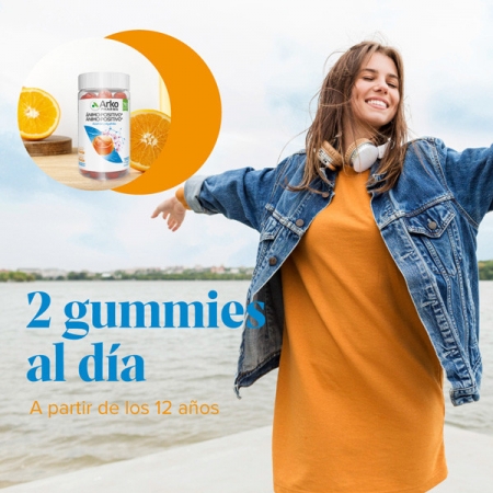 ARKOGUMMIES AZAFRAN ANIMO POSITIVO 60 CARAMELOS DE GOMA SABOR NARANJA
