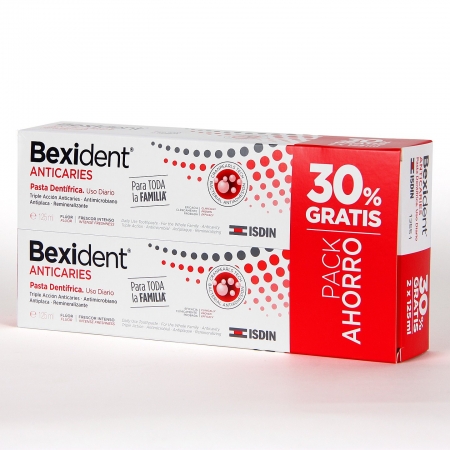 BEXIDENT ANTICARIES DUPLO PASTA DENTIFRICA 125 ML X 2