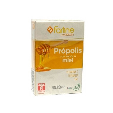 FARLINE CARAMELOS SIN AZUCAR MIEL PROPOLIS 1 CAJITA 36,5 G