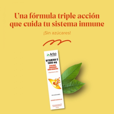 ARKOPHARMA VITAMINA C 1000 MG 40 COMPRIMIDOS EFERVESCENTES PACK