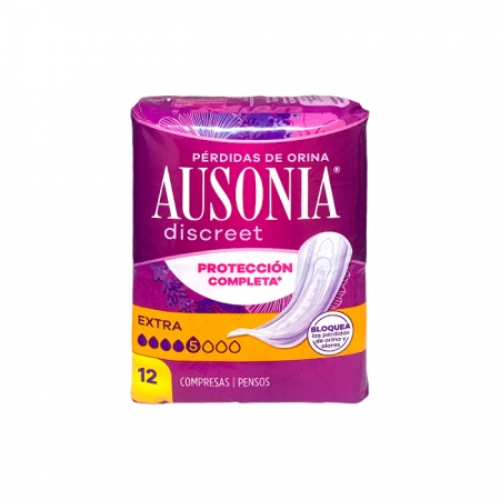 AUSONIA DISCREET 12 COMPRESAS ABSORCION EXTRA