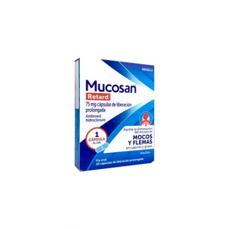 MUCOSAN RETARD 75 MG 10 CAPSULAS LIBERACION PROLONGADA