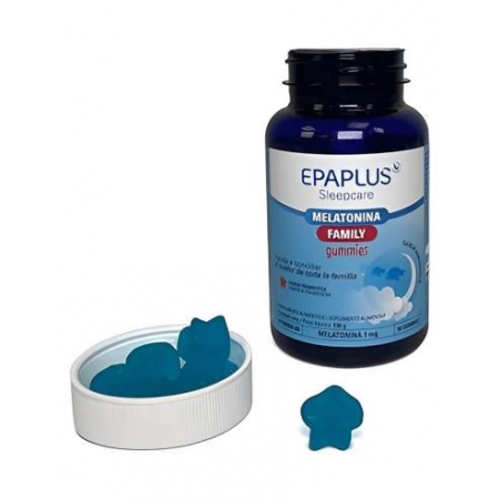 EPAPLUS DUPLO SLEEPCARE MELATONINA FAMILY GUMMIES 2 X 50 GOMINOLAS SABOR FRAMBUESA