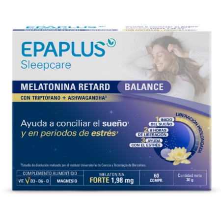 EPAPLUS DUPLO SLEEPCARE MELATONINA RETARD BALANCE 2 X 60 COMPRIMIDOS