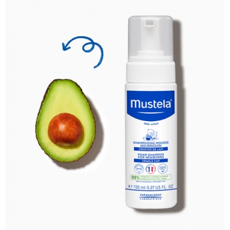 MUSTELA CHAMPU RECIEN NACIDO EN MOUSSE 150 ML (COSTRA LACTEA)