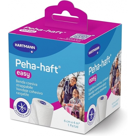 PEHA-HAFT EASY VENDA ELASTICA COHESIVA BLANCA 4 M X 6 CM