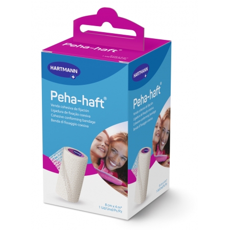 PEHA-HAFT EASY VENDA ELASTICA COHESIVA BLANCA 4 M X 8 CM