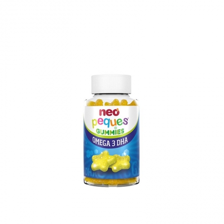 NEO PEQUES GUMMIES OMEGA-3 DHA 30 CARAMELOS MASTICABLES SABOR LIMON