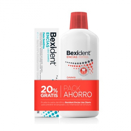 BEXIDENT PACK ENCIAS COLUTORIO TRAT COADYUVANTE 500 ML + PASTA ENCÍAS 75 ML