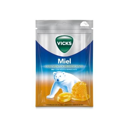 VICKS PRAIMS CARAMELOS MIEL REFRESCANTE BOLSA 72 G