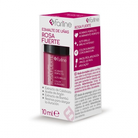 FARLINE ESMALTE UÑAS ROSA FUERTE 10 ML