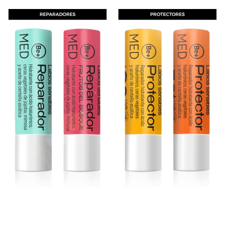 BE+MED STICK REPARADOR LABIAL FRUTOS DEL BOSQUE 4 G