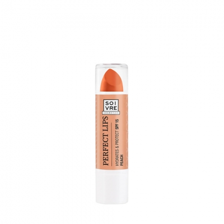 SOIVRE PERFECT LIPS HYDRATES & PROTECT SPF 15 1 ENVASE 3,5 G MELOCOTON