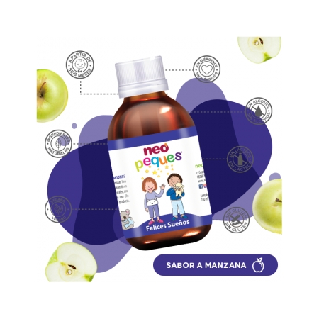 NEO PEQUES FELICES SUEÑOS 1 FRASCO 150 ML SABOR MANZANA