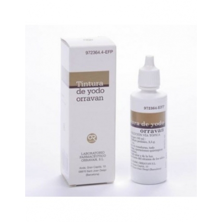 TINTURA YODO ORRAVAN SOLUCION TOPICA 25 ML