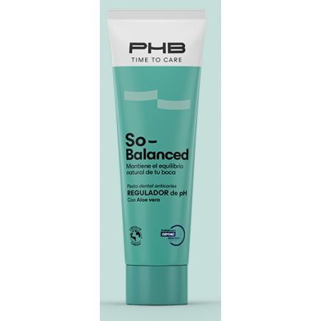 PHB TIME TO CARE SO BALANCED DENTRIFICO REGULADOR DE PH CON ALOE VERA 75 ML